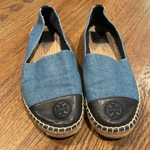 Tory Burch Color Block Flat Espadrille Sz 9.5